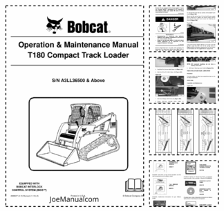 Bobcat T180 Compact Track Loader Operation and Maintenance Manual A3LL3