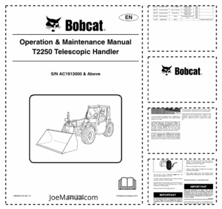 Bobcat T2250 Telescopic Handler Operation and Maintenance Manual AC19