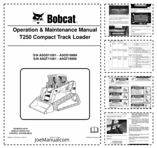 Bobcat T250 Compact Track Loader Operation and Maintenance Manual A5GS A5GT