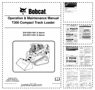 Bobcat T300 Compact Track Loader Operation and Maintenance Manual 5320 5321