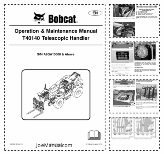 Bobcat T40140 Telescopic Handler Operation and Maintenance Manual A8GA