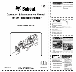 Bobcat T40170 Telescopic Handler Operation and Maintenance Manual A8GD