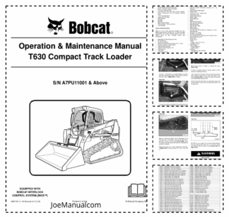 Bobcat T630 Compact Track Loader Operation and Maintenance Manual A7PU 43v