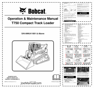 Bobcat T750 Compact Track Loader Operation and Maintenance Manual ANKA 2011