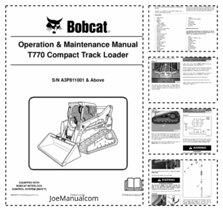 Bobcat T770 Compact Track Loader Operation and Maintenance Manual A3P8 43v