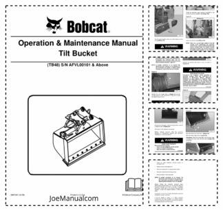 Bobcat TB48 Tilt Bucket Operation and Maintenance Manual