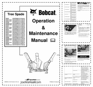 Bobcat Tree Spade Operation and Maintenance Manual 2005