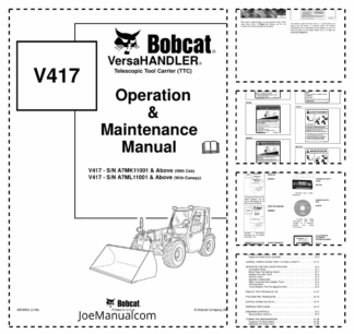 Bobcat V417 Telescopic Tool Carrier Operation and Maintenance Manual A7MK A7ML