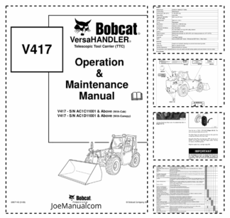 Bobcat V417 Telescopic Tool Carrier Operation and Maintenance Manual AC1C AC1D 2008