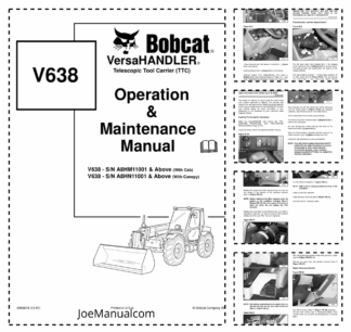 Bobcat V638 Telescopic Tool Carrier Operation and Maintenance Manual A8HM A8HN 2007