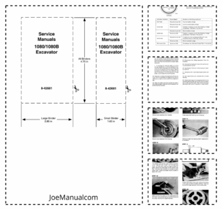 CASE 1080 1080B Excavator Service Manual