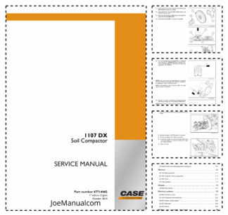 CASE 1107 DX Soil Compactor Service Manual