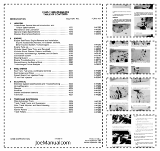 CASE 1150D 1155D Crawlers Dozers Service Manual