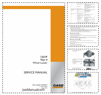 CASE 1221F Tier 4 Wheel Loader Service Manual