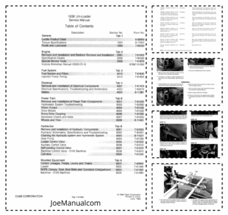 CASE 1838 Uni-Loader Service Manual