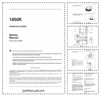 CASE 1850K Crawler Dozer Service Manual