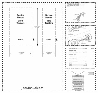 CASE 2870 Tractors Service Manual
