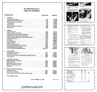 CASE 40 Crawler Dozer Series E Service Manual