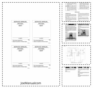 CASE 40XT Skid Steer Service Manual