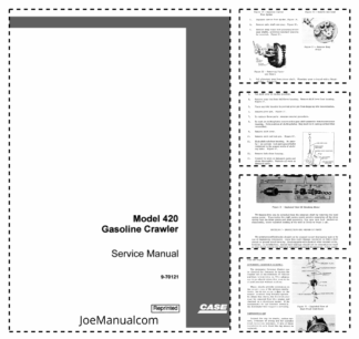 CASE 420 Gasoline Crawler Service Manual