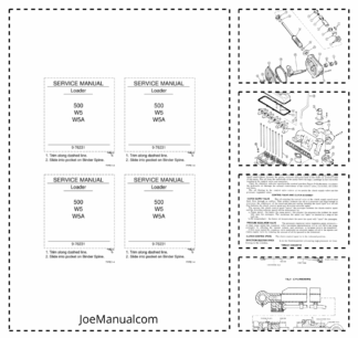 CASE 500 W5 W5A Loader Service Manual