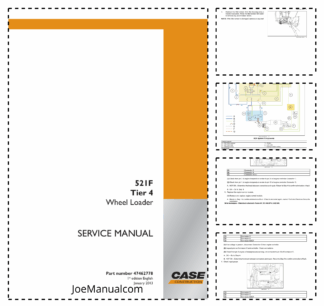 CASE 521F Tier 4 Wheel Loader Service Manual
