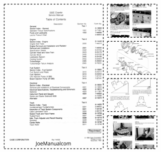 CASE 550E Crawler Dozer Service Manual