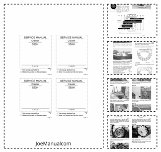 CASE 550H Crawler Dozer Service Manual