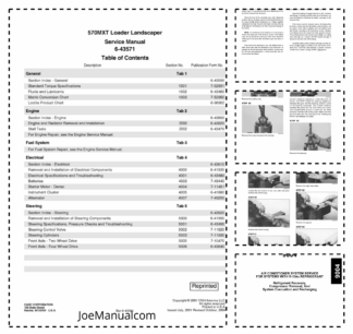 CASE 570MXT Loader Landscaper Service Manual