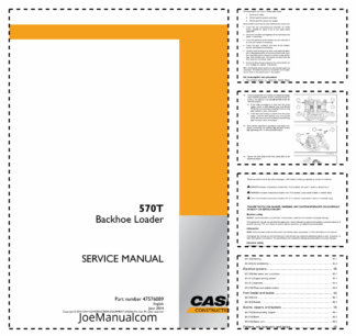 CASE 570T Backhoe Loader Service Manual