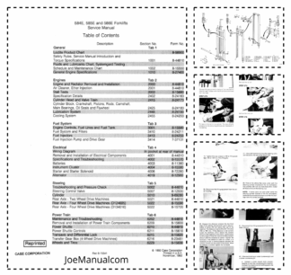 CASE 584E 585E 586E Forklifts Service Manual