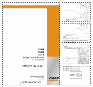 CASE 586H 588H Tier 4 Rough Terrain Forklift Service Manual