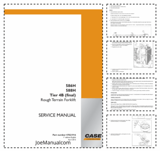 CASE 586H 588H Tier 4B Rough Terrain Forklift Service Manual