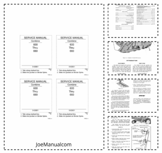 CASE 600 Thru 660 Combine Service Manual