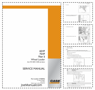 CASE 621F 721F Tier 2 Wheel Loader Service Manual