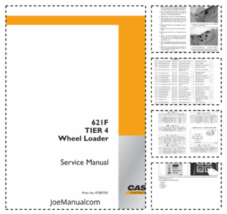 CASE 621F Tier 4 Wheel Loader Service Manual