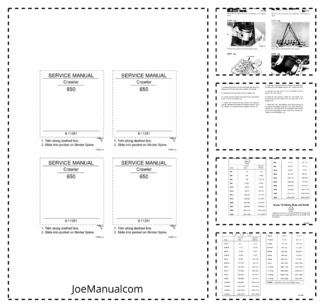 CASE 650 Crawler Dozer Service Manual