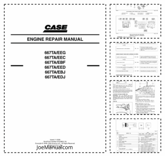 CASE 667TA Series Engine Repair Manual