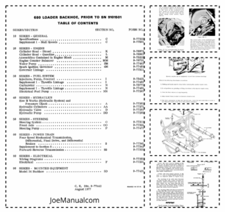 CASE 680 Loader Backhoe Service Manual SN 9101501