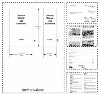 CASE 688 Excavator Service Manual 8-66052