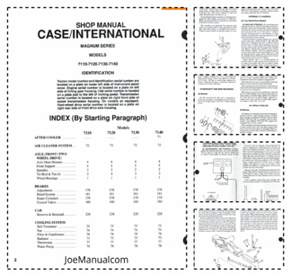 CASE 7110 7120 7130 7140 Magnum Series Tractor Shop Manual