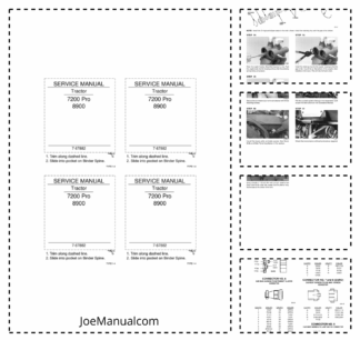 CASE 7200 Pro 8900 Tractors Service Manual