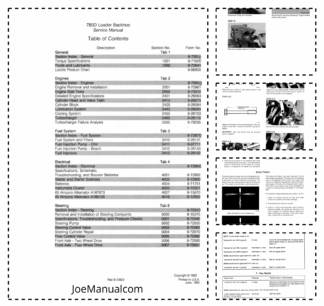 CASE 780D Backhoe Loader Service Manual