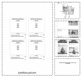 CASE 845 865 885 Grader Service Manual