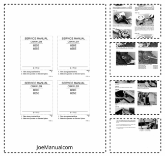 CASE 850E 855E Crawler Dozer Service Manual