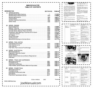 CASE 880B Excavator Service Manual