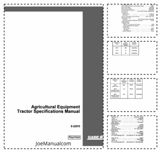CASE Agricultural Equipment Tractor Specification Manual