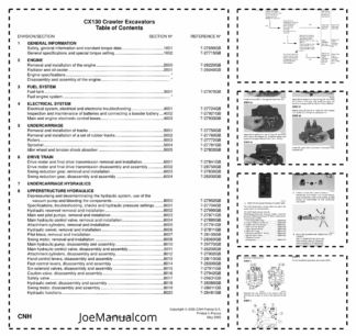 CASE CX130 Crawler Excavator Service Manual