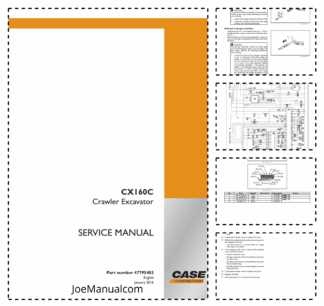 CASE CX160C Crawler Excavator Service Manual
