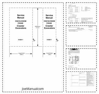 CASE CX210 CX230 CX240 Excavators Service Manual